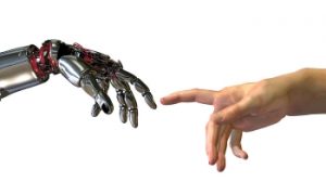 cyborg and human touch